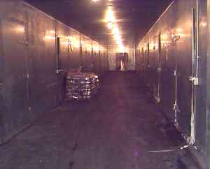 Storage room corridor.